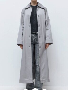 De Rococo Classic Trench Coat XS Light Grey